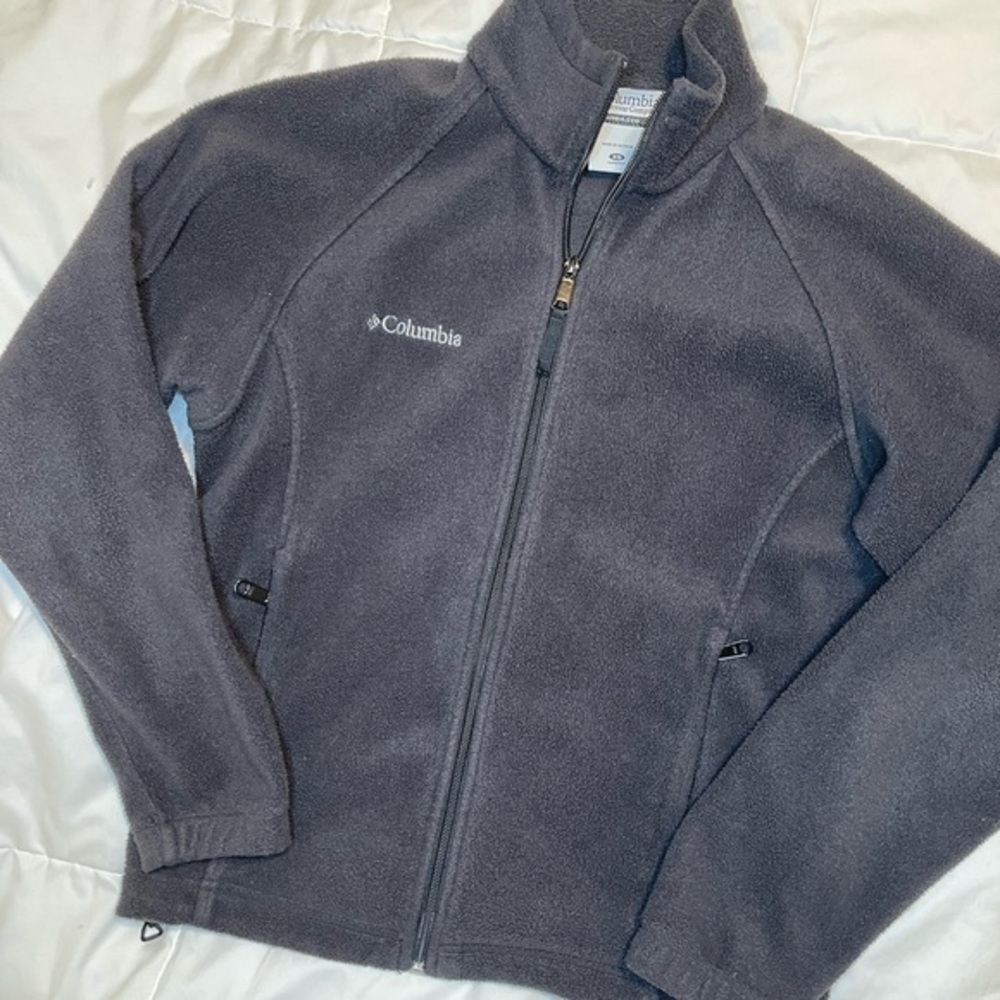 Xs BLACK Columbia Zip-Up Sweater